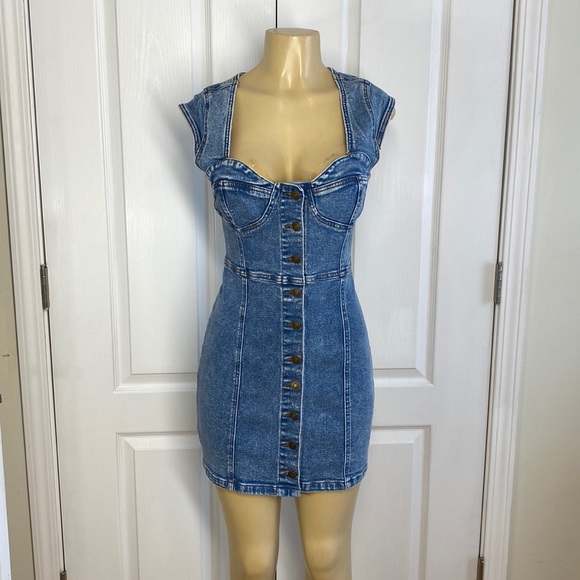 Forever 21 Dresses & Skirts - Forever 21 Jean dress, size L